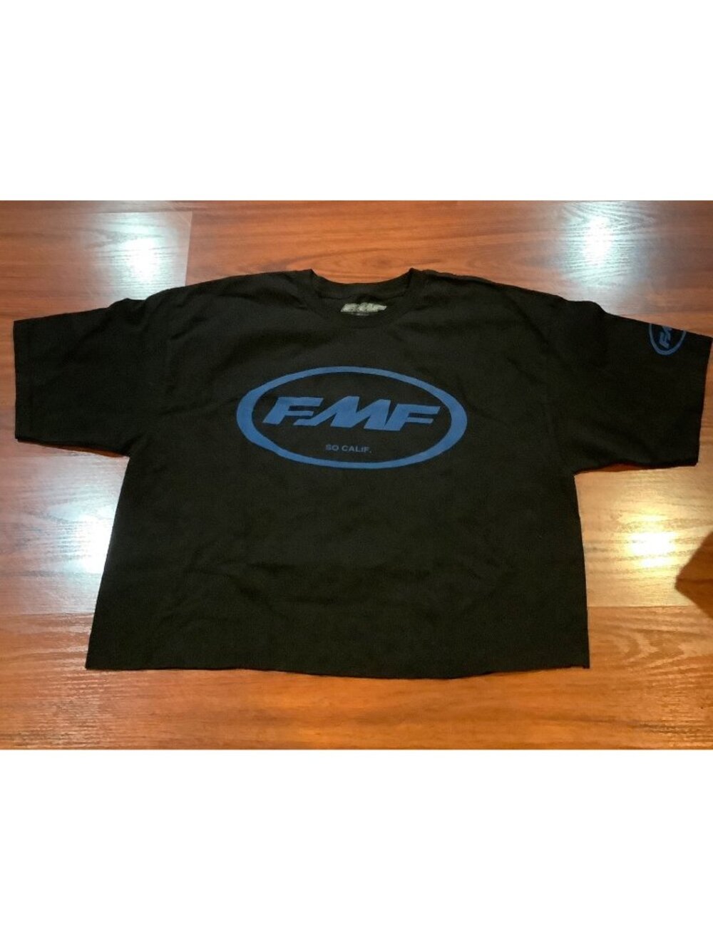 FMF CROP TOP SHIRT SIZE LARGE BLUE